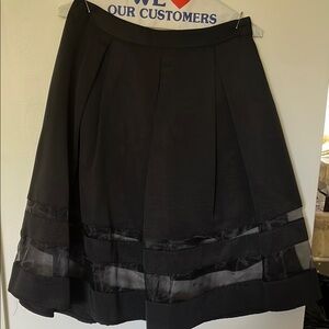Express Black A-Line Skirt
